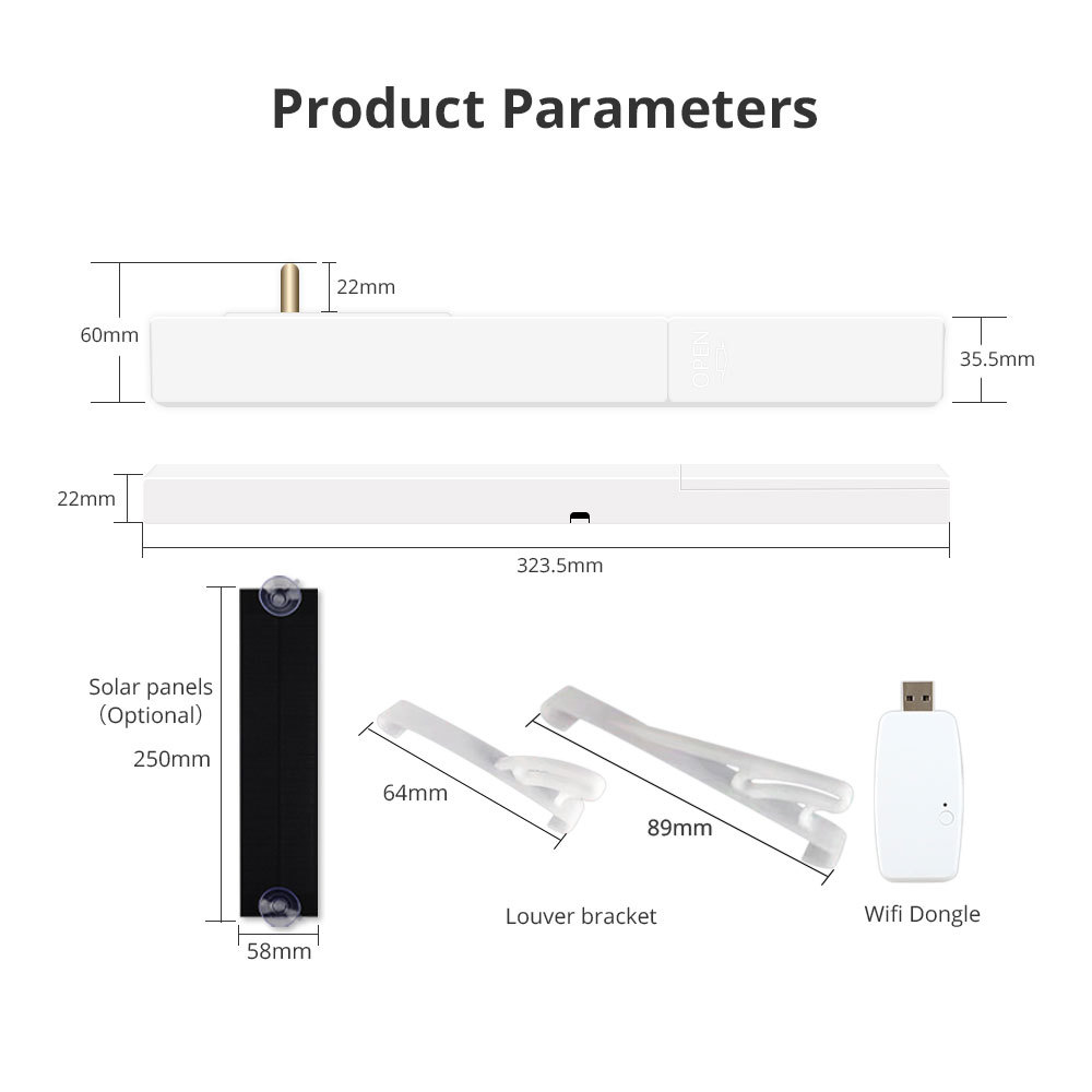 Zemismart Tuya Zigbee Electric Dimmable Curtain Motor USB Rechargeable Driver for Window Shutters Blinds Shade Alexa Google Home