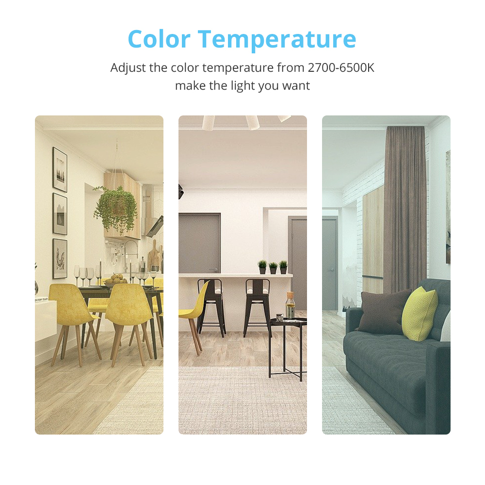 Zemismart Tuya Zigbee LED Surface Mounted Downlight 9W RGBW Dimmable Ceiling Lamp for Decor Round Spotlight Alexa Google Home