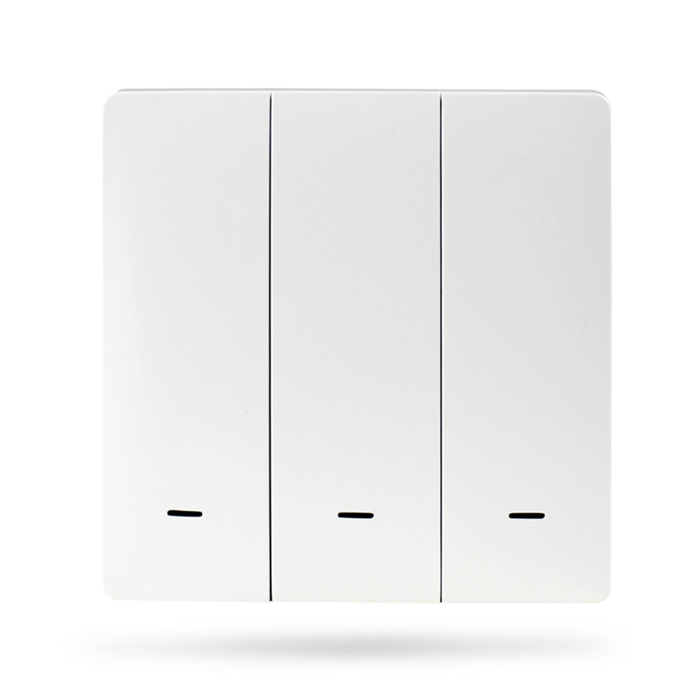 Zemismart Zigbee Light Switch 3 Gangs Neutral Optional lPhysical Wall Switches Push Interruptor works with Tuya