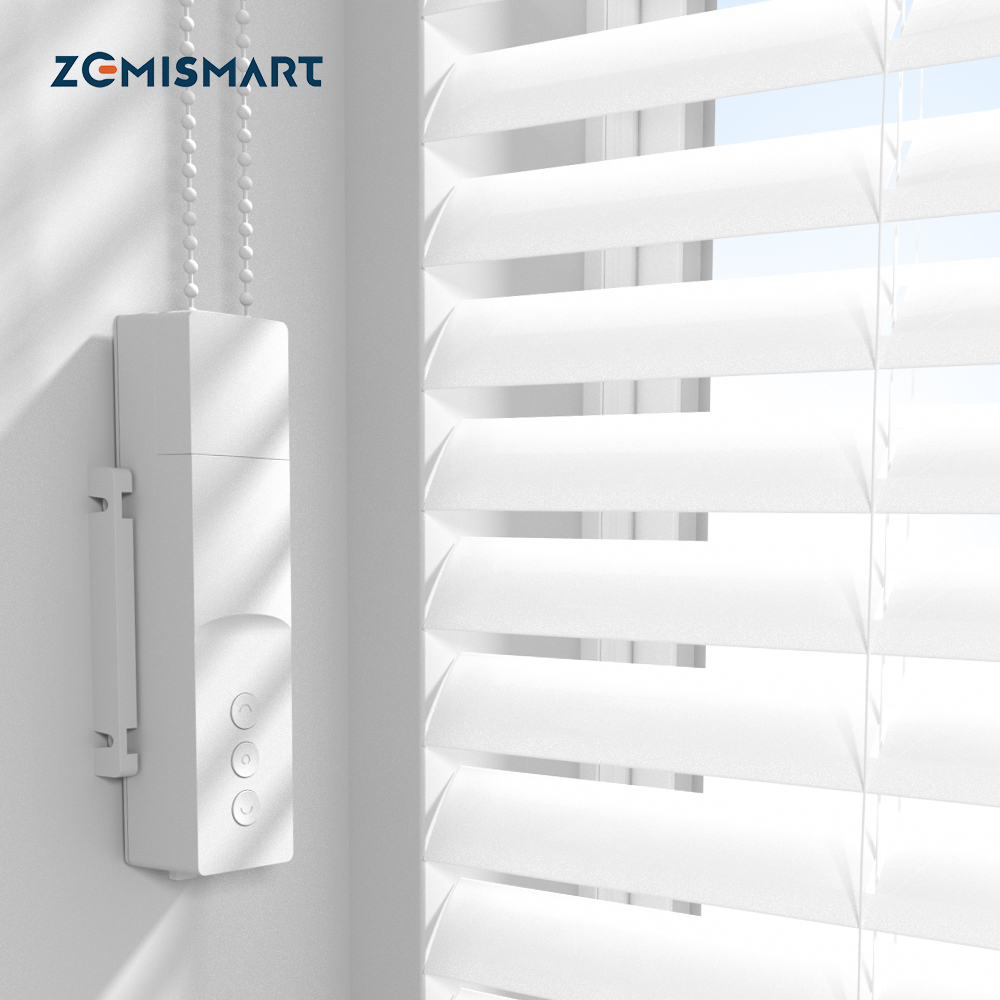 Zemismart New Update Zigbee Smart Roller Shade Driver Solar Panel Optional Blinds Motor Power By Battery works with Tuya Alexa Google Assistant Yandex