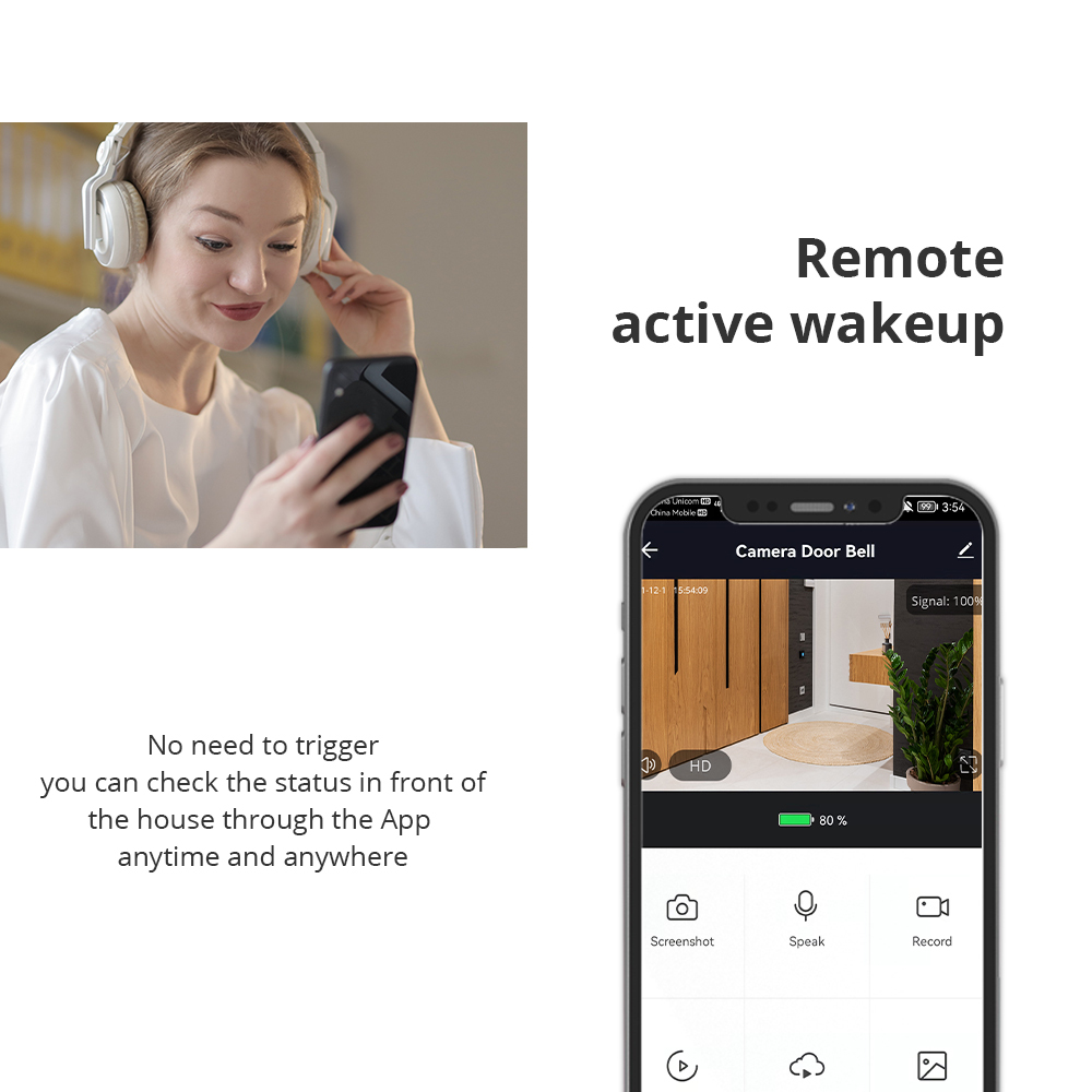 Zemismart WiFi Smart Waterproof Video Doorbell 1080P PIR Security Camera Real Time Monitor works with Tuya Alexa Google Home Voice Control