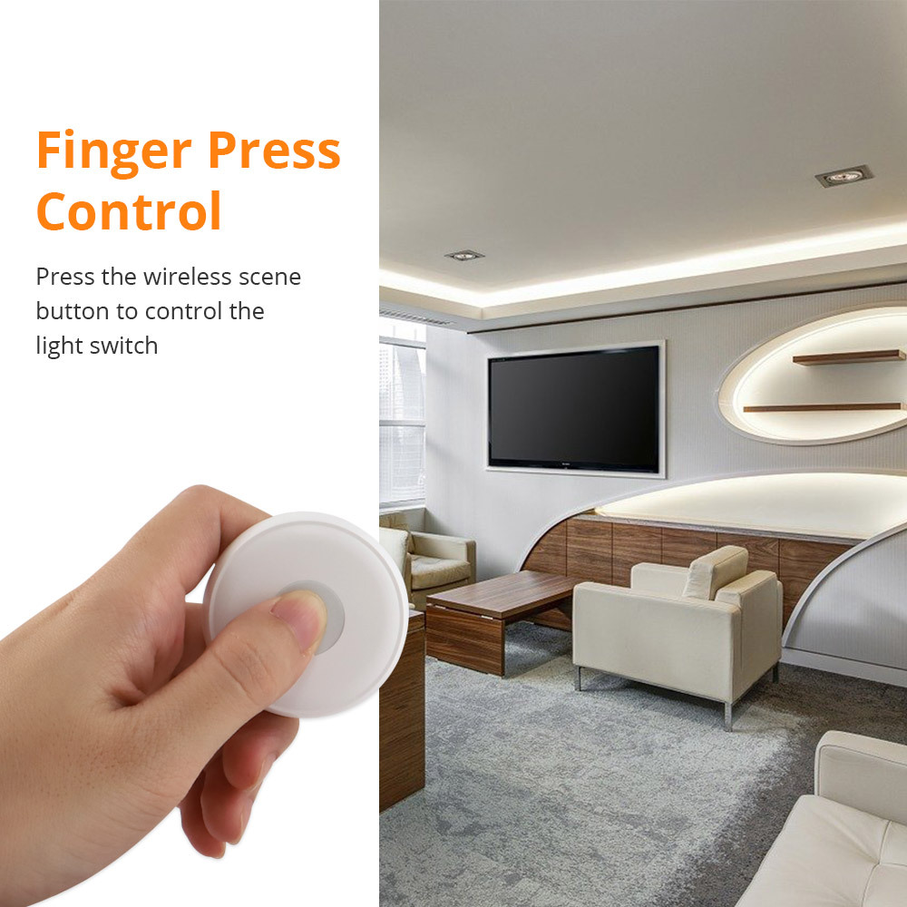 Zemismart Zigbee Wireless Switch Mini Scene Button One Key Control Home Automation Battery Powered works with Tuya Smart Life App Control