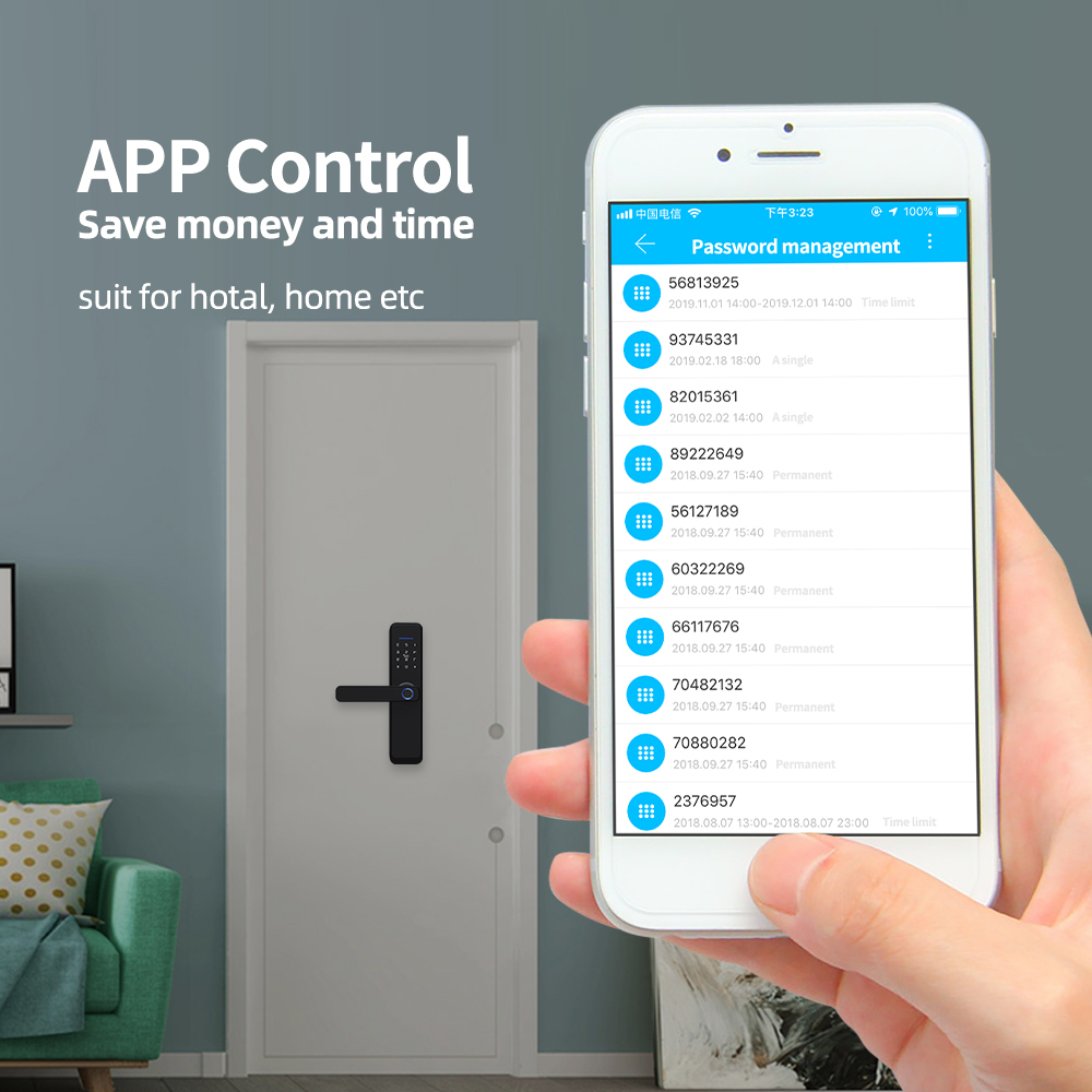 Zemismart Zigbee Alexa Voice Control Door Lock Intelligent Security Lock Encryption with Keys IC Cards works with Tuya Smart Life Control