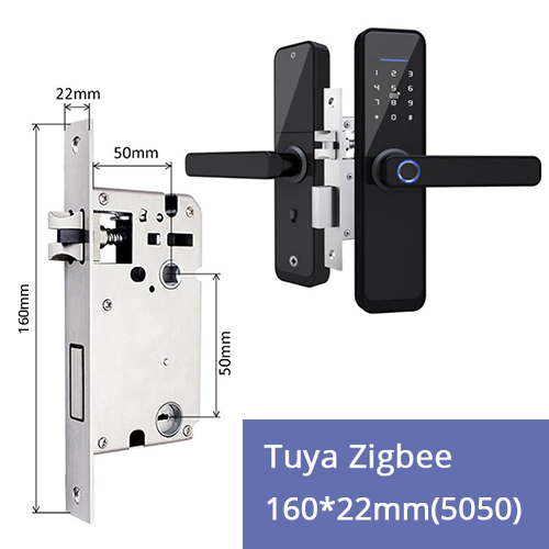 Zemismart Zigbee Alexa Voice Control Door Lock Intelligent Security Lock Encryption with Keys IC Cards works with Tuya Smart Life Control