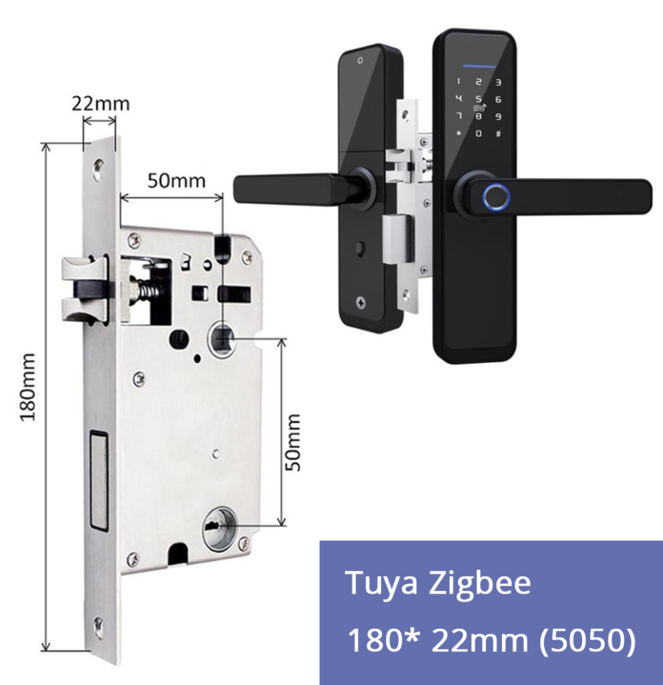 Zemismart Zigbee Alexa Voice Control Door Lock Intelligent Security Lock Encryption with Keys IC Cards works with Tuya Smart Life Control