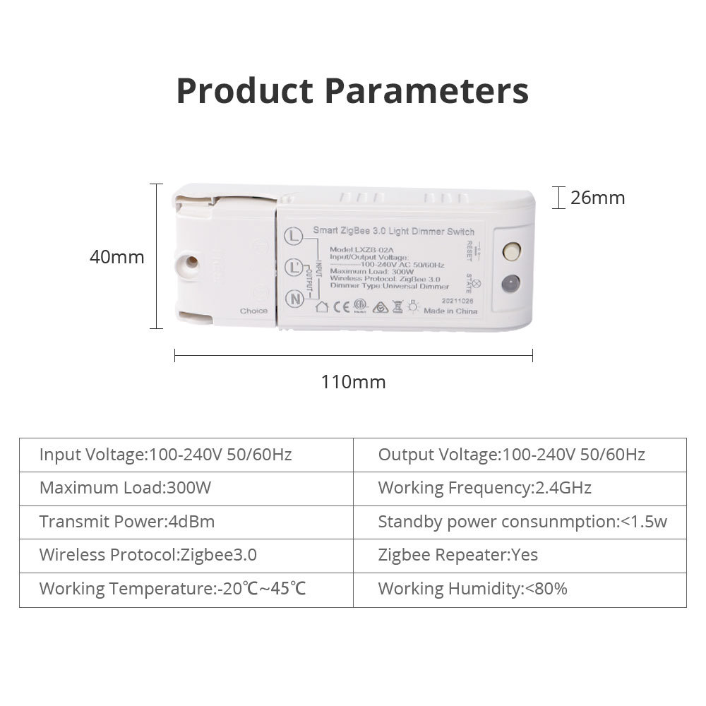 Zigbee 3.0 Switch Dimmer Gadgets For DIY Home Device Smart Remote Control By Smartthings Echo Plus Suit for Most of Zigbee Hub