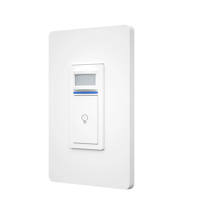 Zemismart Tuya WiFi Neutral Light Switch with Smart Motion Detect PIR Sensor US Smart Switch Work with Alexa Google Home Voice Control