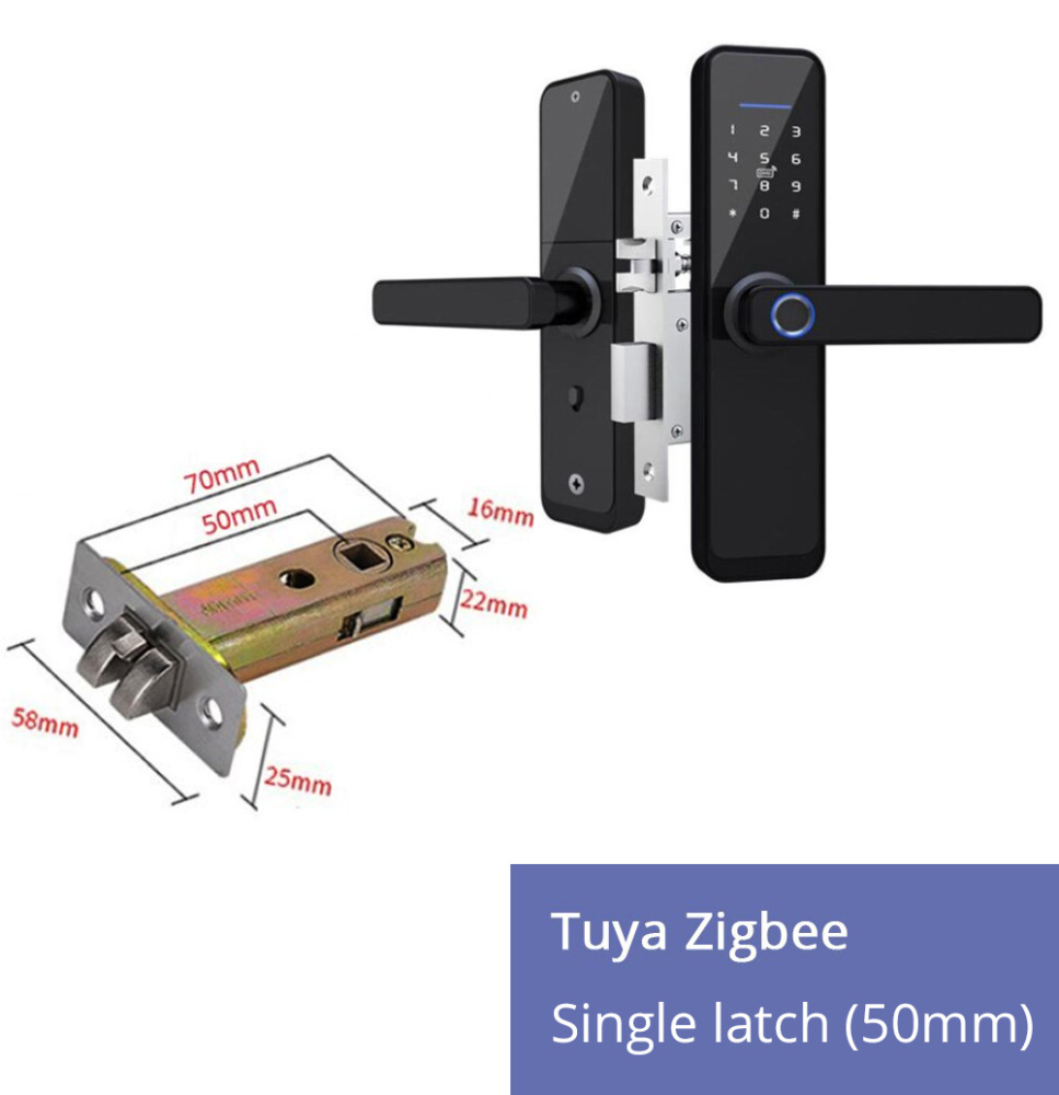 Zemismart Zigbee Alexa Voice Control Door Lock Intelligent Security Lock Encryption with Keys IC Cards works with Tuya Smart Life Control