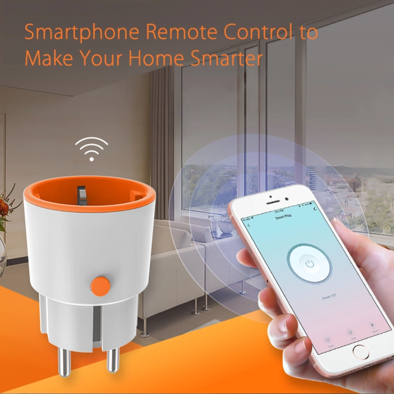 Zemismart Tuya Zigbee 16A EU Plug Power Monitor Smart Socket Alexa Google Home Voice Control Work with HomeKit via ZMHK-01 Hub