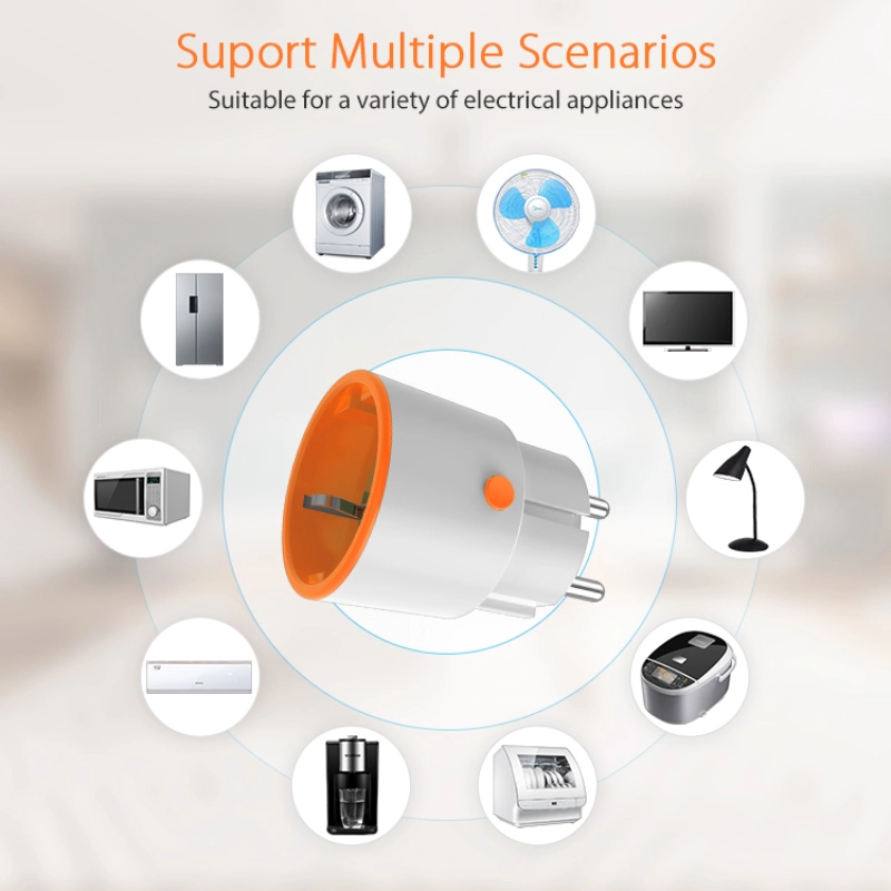 Zemismart Tuya Zigbee 16A EU Plug Power Monitor Smart Socket Alexa Google Home Voice Control Work with HomeKit via ZMHK-01 Hub