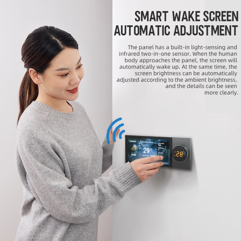 Zemismart 6 inches Smart Multi-functional Central Control HD LCD Touch Panel for Scenes Control WiFi BLE Zigbee Devices works with Tuya
