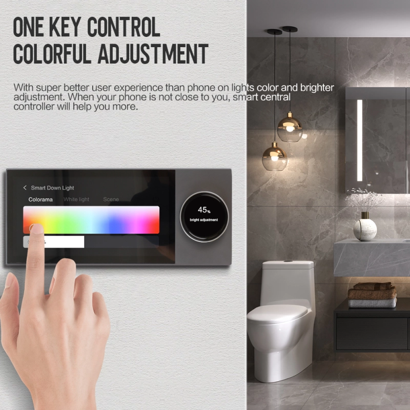 Zemismart 6 inches Smart Multi-functional Central Control HD LCD Touch Panel for Scenes Control WiFi BLE Zigbee Devices works with Tuya