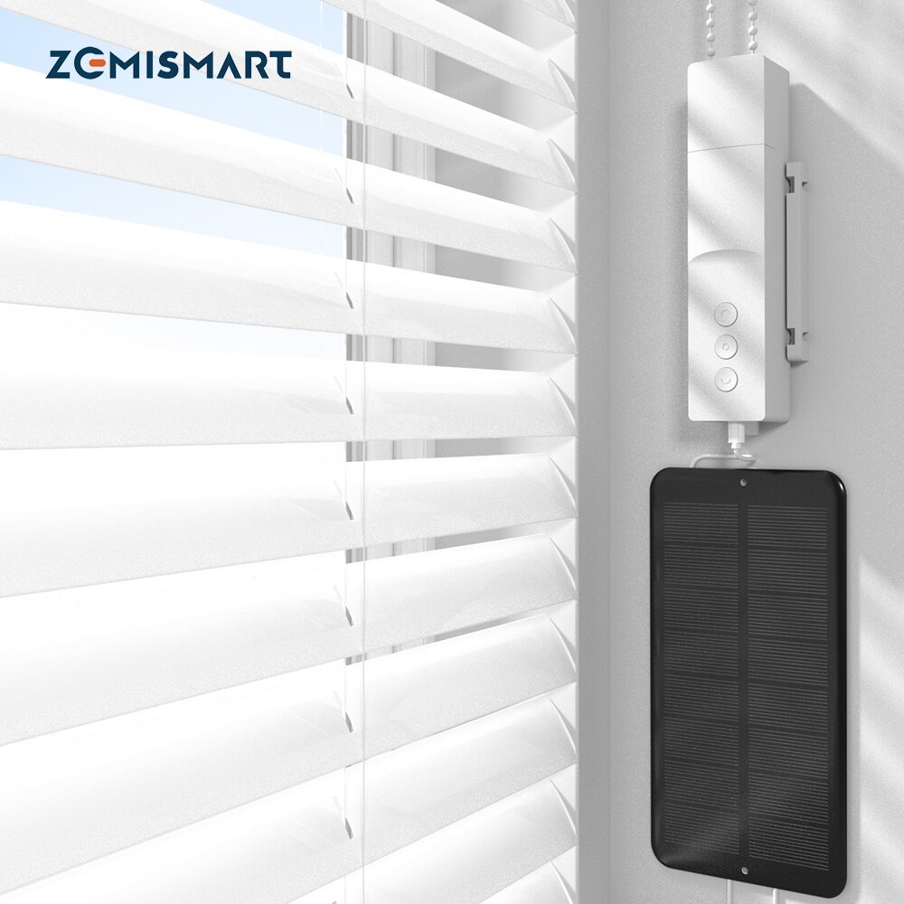 Zemismart Tuya Zigbee Roller Shade Driver Smart Rechargeable Blinds Motor Work with Solar Panel Alexa Google Home Yandex Alice