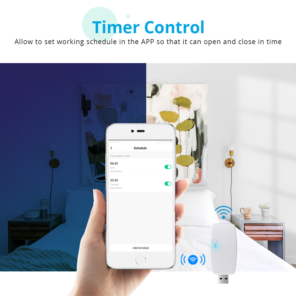 Zemismart Tuya WiFi Venetian Blind Motor Smart Rechargable Motorized Curtain RF Control Timer Alexa Google Home Voice Contro