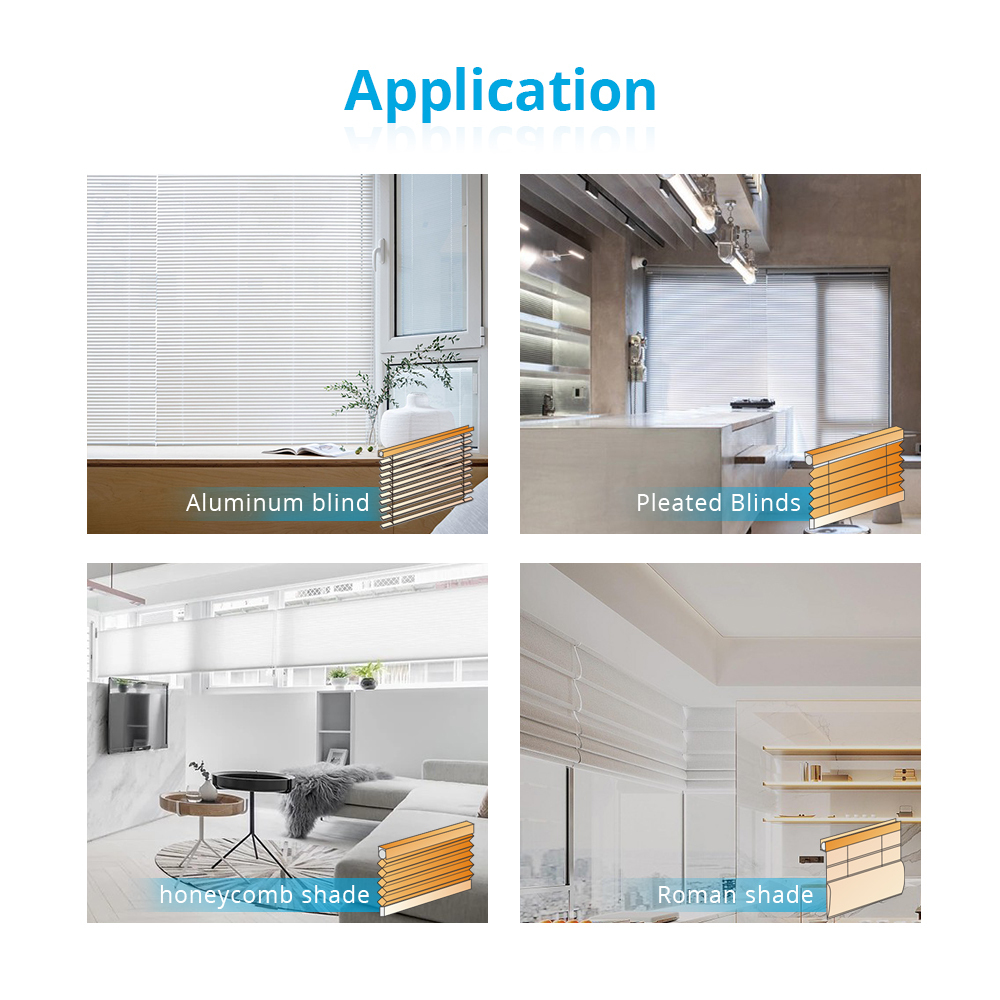 Zemismart Tuya WiFi Venetian Blind Motor Smart Rechargable Motorized Curtain RF Control Timer Alexa Google Home Voice Contro