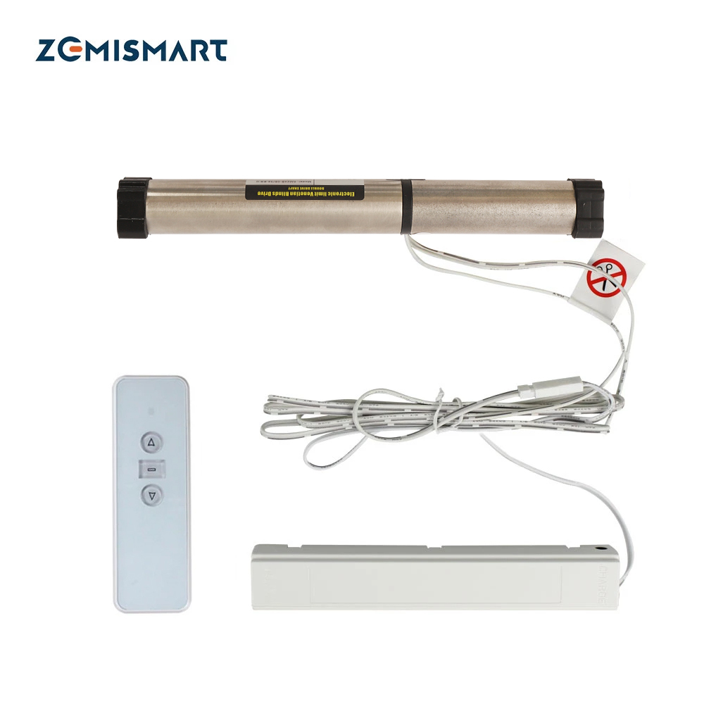 Zemismart RF Electric Blind Motor with Battery For Aluminum blinds Roman Honeycomb curtain
