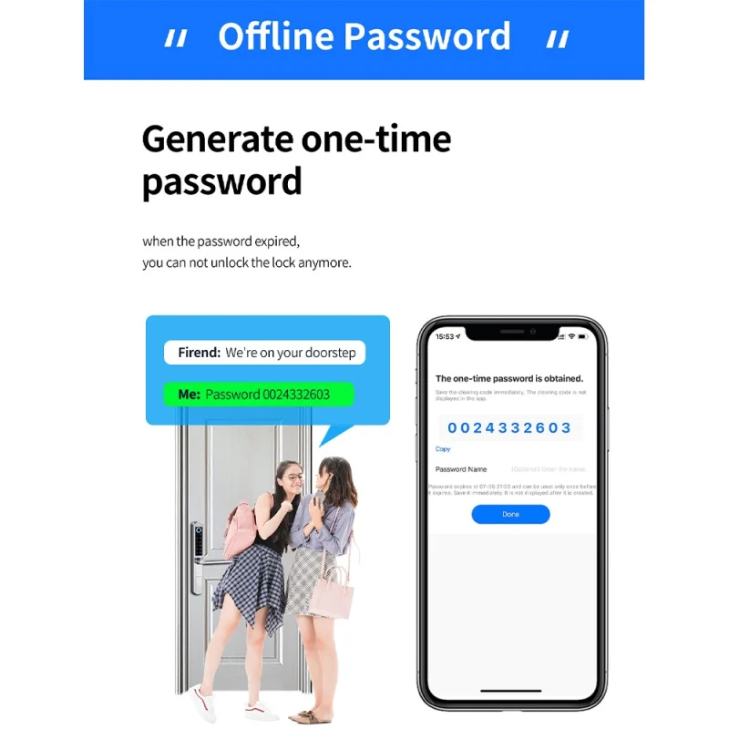 Zemismart WiFi Smart Fingerprint Door Lock IP64 Outdoor Home Security Lock Password IC Cards Key Required App Unlock works with Tuya
