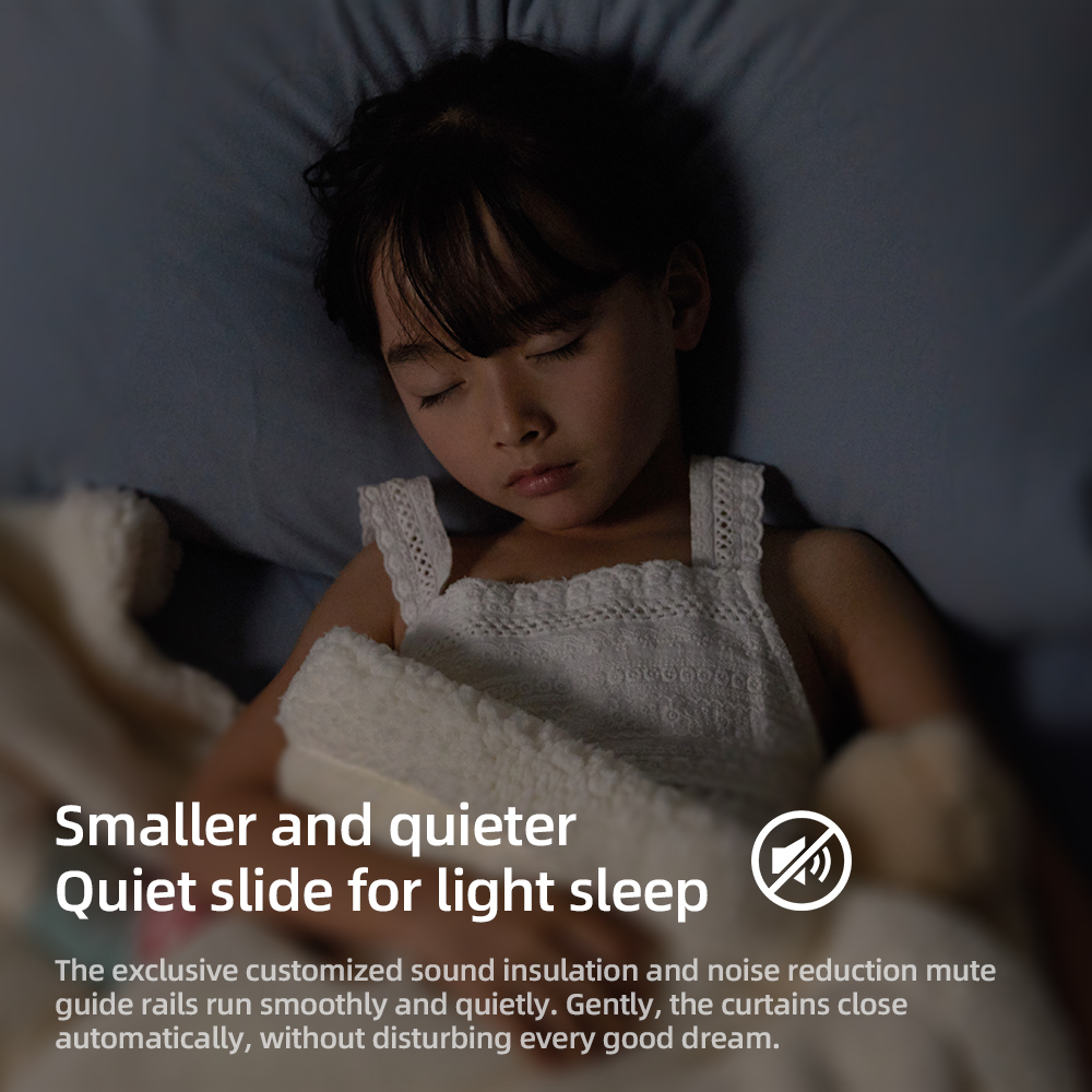 Zemismart Wifi HomeKit Smart Curtain Motor with Track Work with HomePod mini Tuya Alexa Google Assistant Voice Remote Timer Control