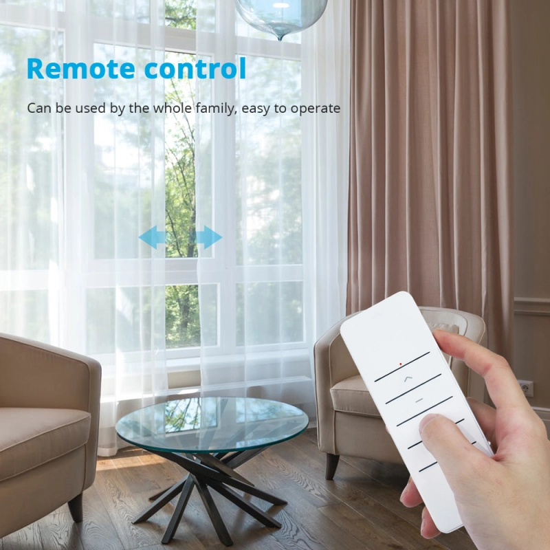 Zemismart Zigbee 3.0 Smart Electric Curtain Motor with Remote Control works with Tuya Alexa Google Home Timer Automatic Curtain System