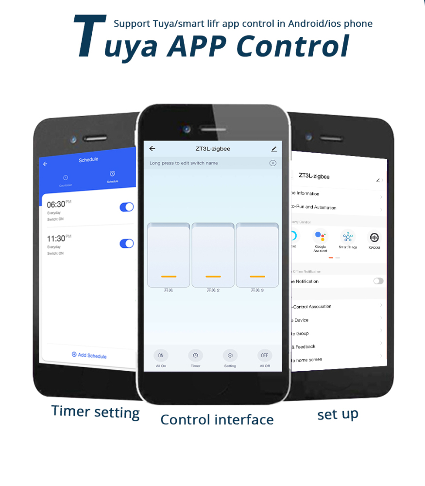 Zemismart Zigbee Light Switch Neutral Required EU Standard works with Tuya Alexa Google Home Timer Control Wall Push Button Switch