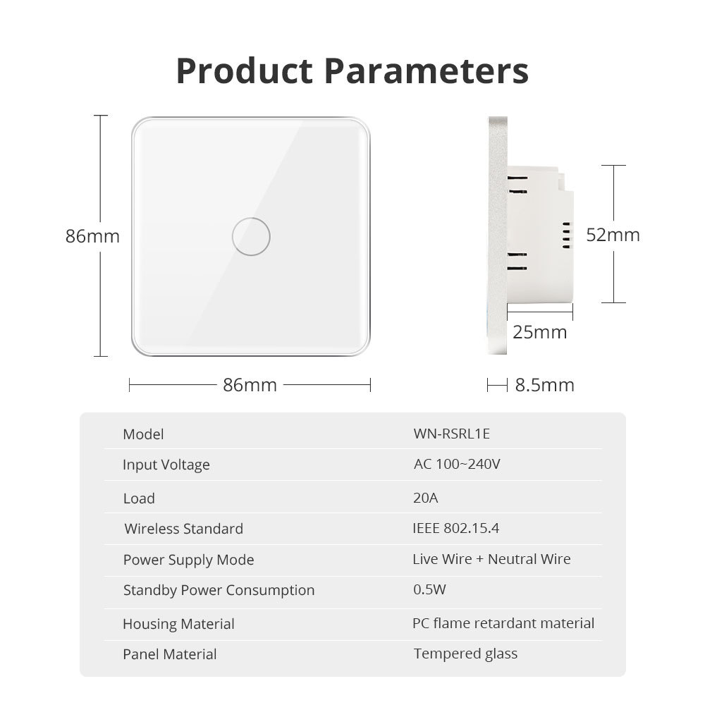 Zemismart Wifi Smart Boiler 20A Switch Neutral Wire Required Smart Home Water Heater Automation works with Tuya Alexa Google Home Control App