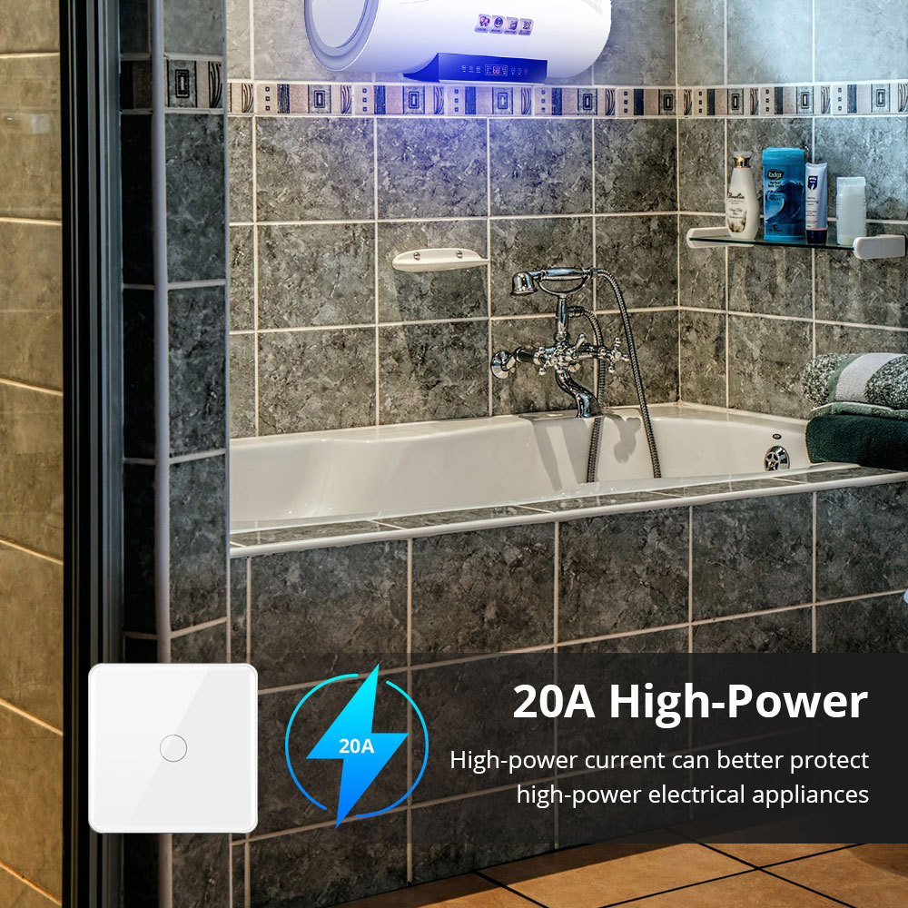 Zemismart Wifi Smart Boiler 20A Switch Neutral Wire Required Smart Home Water Heater Automation works with Tuya Alexa Google Home Control App
