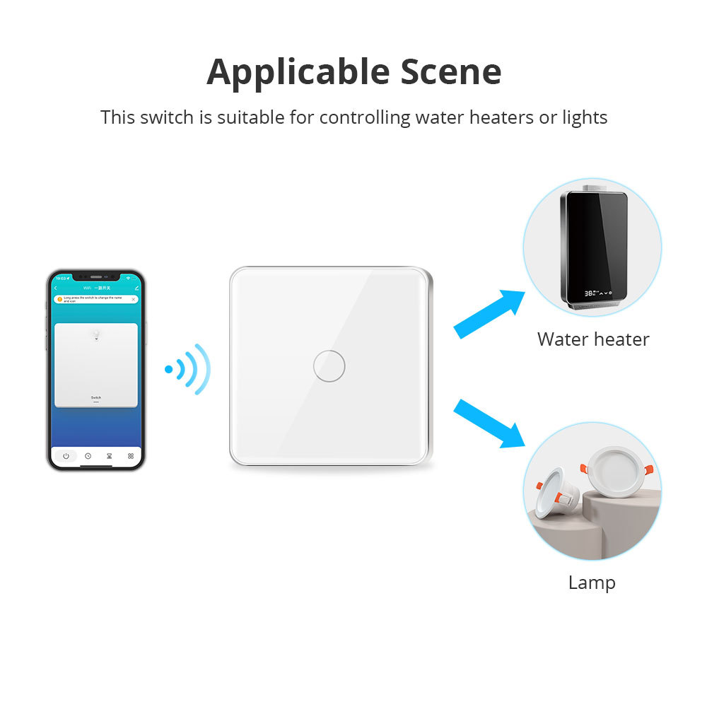 Zemismart Wifi Smart Boiler 20A Switch Neutral Wire Required Smart Home Water Heater Automation works with Tuya Alexa Google Home Control App