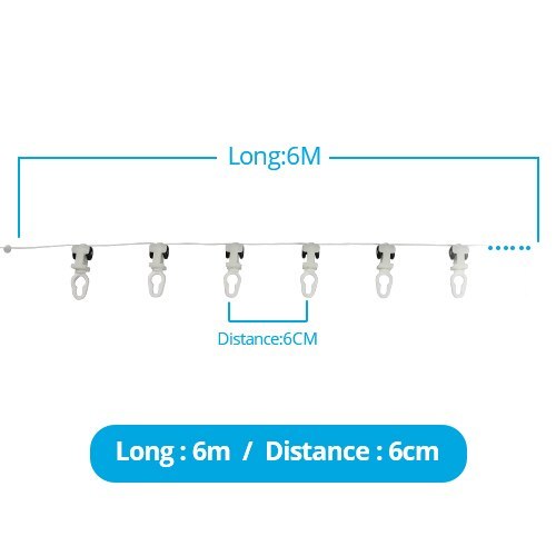 Hook of Zemismart Electric Curtain for S fold Curtains Snake Tape Curtain 6cm 8cm