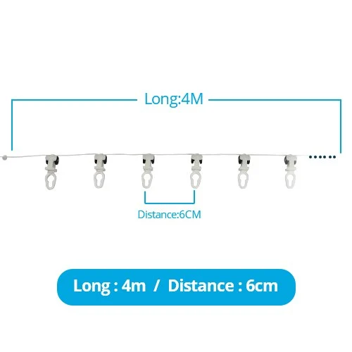 Hook of Zemismart Electric Curtain for S fold Curtains Snake Tape Curtain 6cm 8cm