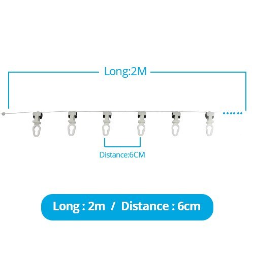 Hook of Zemismart Electric Curtain for S fold Curtains Snake Tape Curtain 6cm 8cm