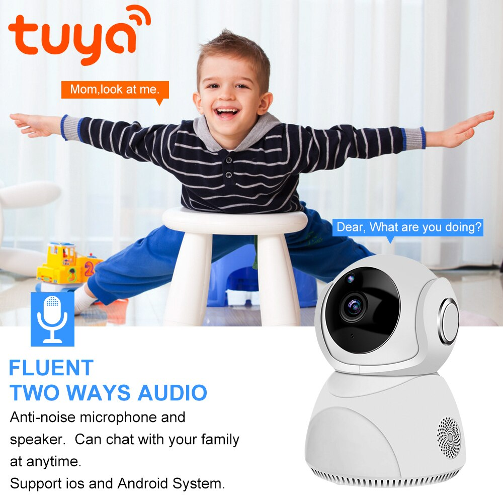 Zemismart Tuya WiFi CCTV Camera 1080P Intercome Standard ONVIF Smart Home Security Alarm Dual-Way Audio Video Surveillance