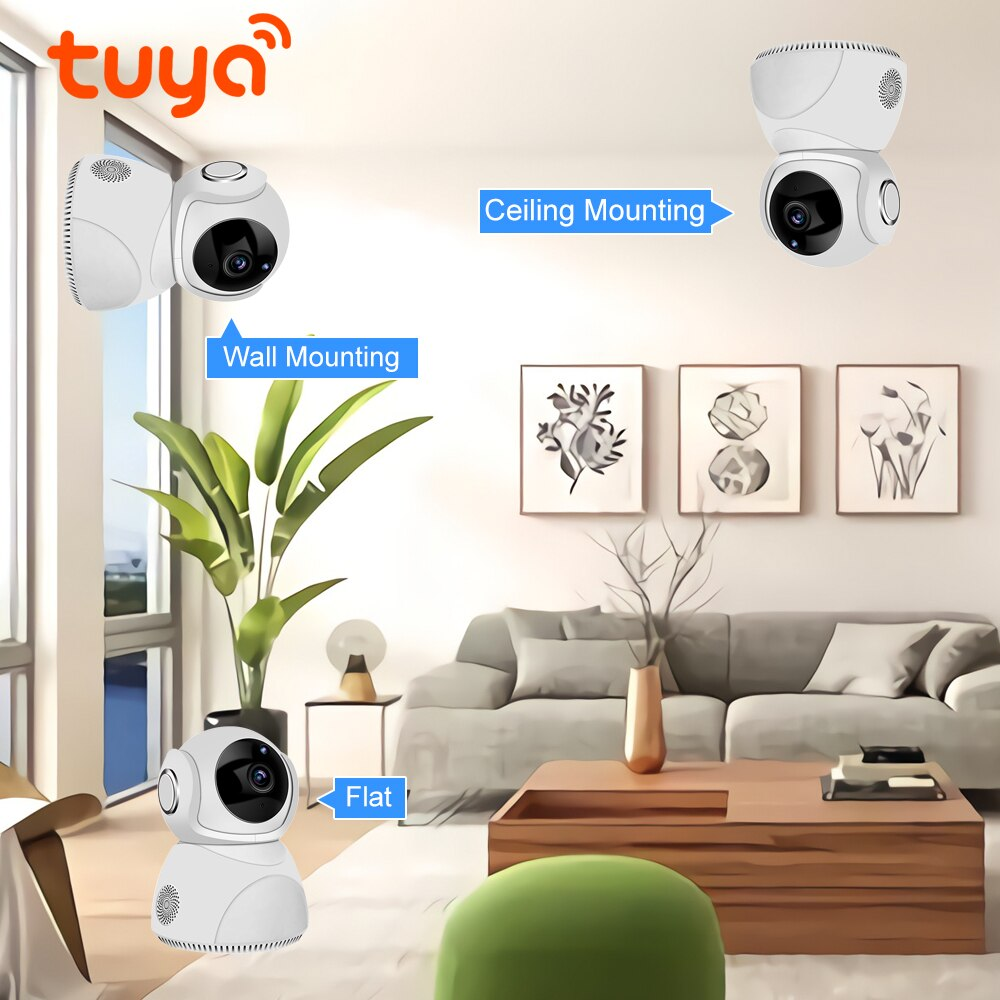 Zemismart Tuya WiFi CCTV Camera 1080P Intercome Standard ONVIF Smart Home Security Alarm Dual-Way Audio Video Surveillance