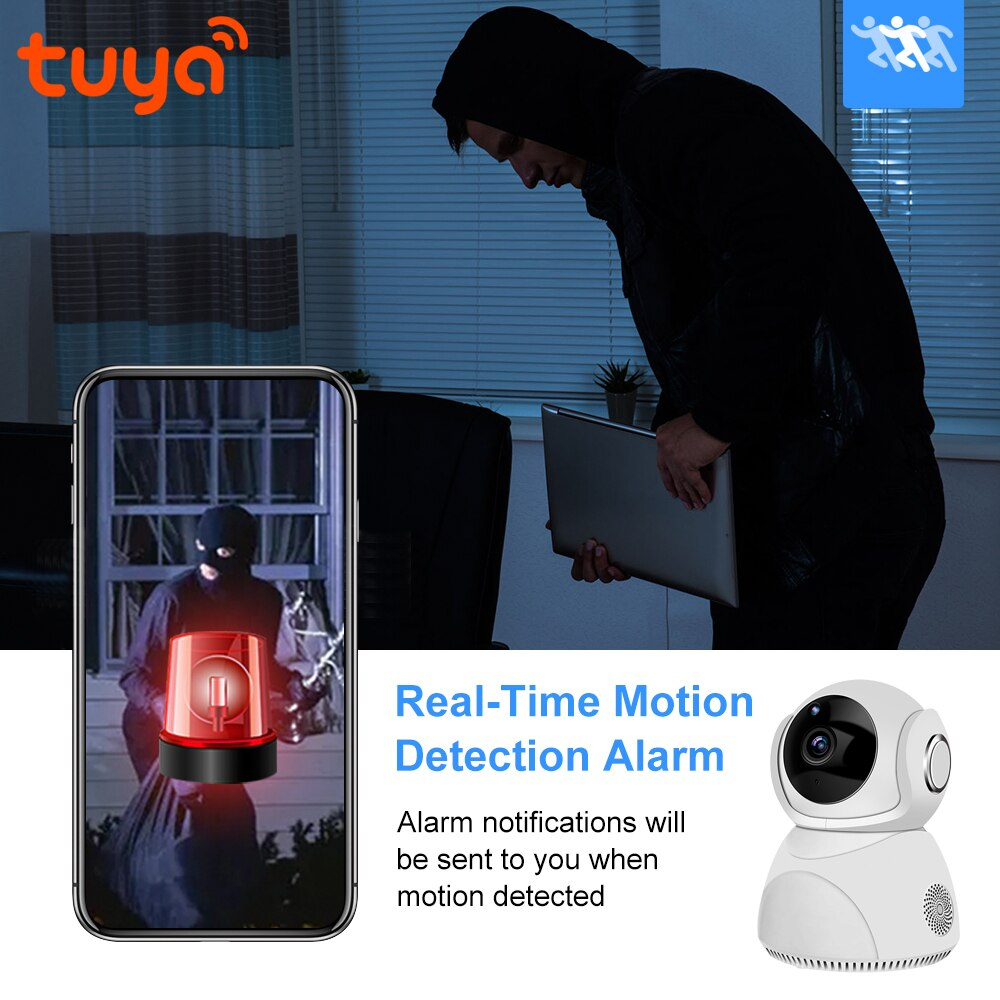 Zemismart Tuya WiFi CCTV Camera 1080P Intercome Standard ONVIF Smart Home Security Alarm Dual-Way Audio Video Surveillance