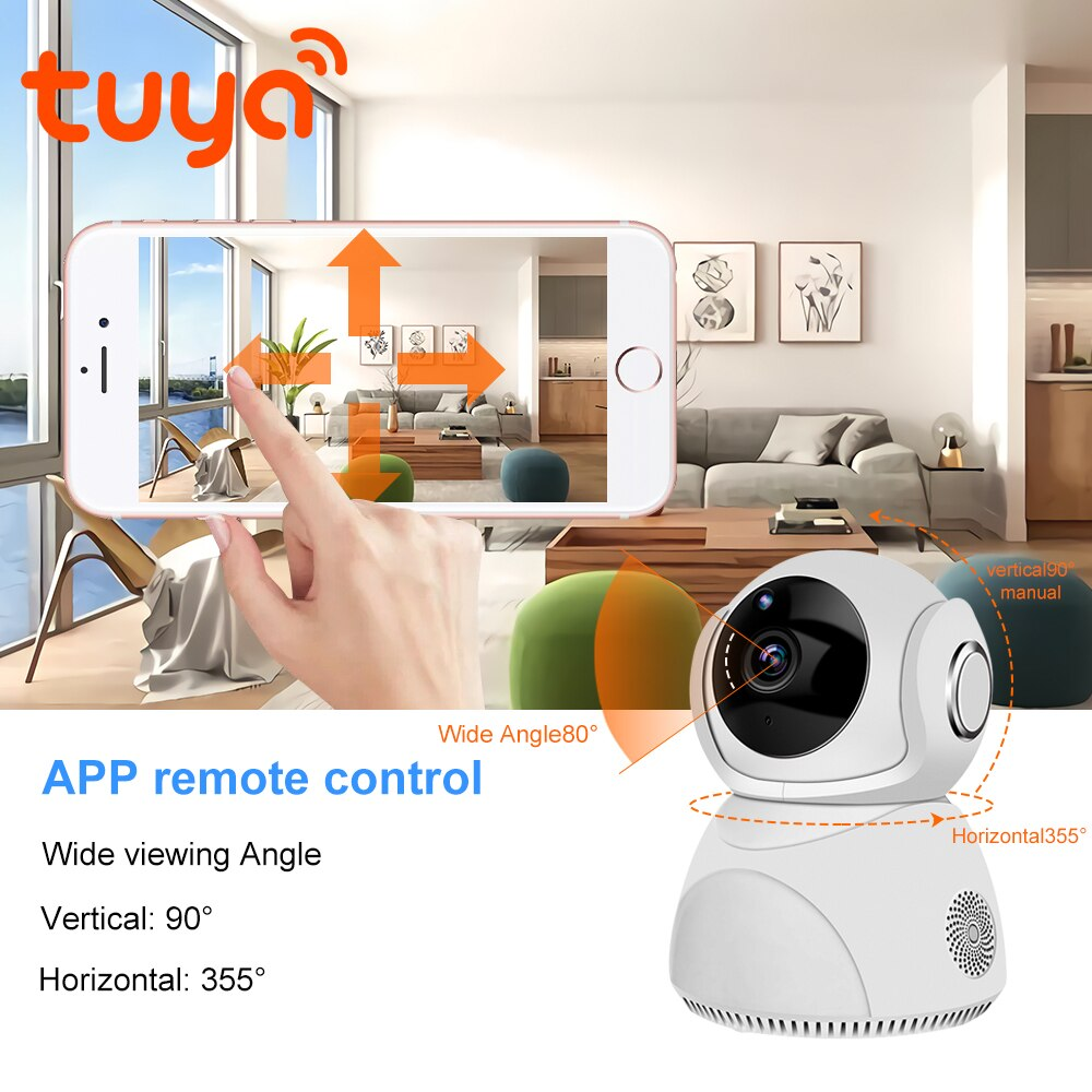 Zemismart Tuya WiFi CCTV Camera 1080P Intercome Standard ONVIF Smart Home Security Alarm Dual-Way Audio Video Surveillance