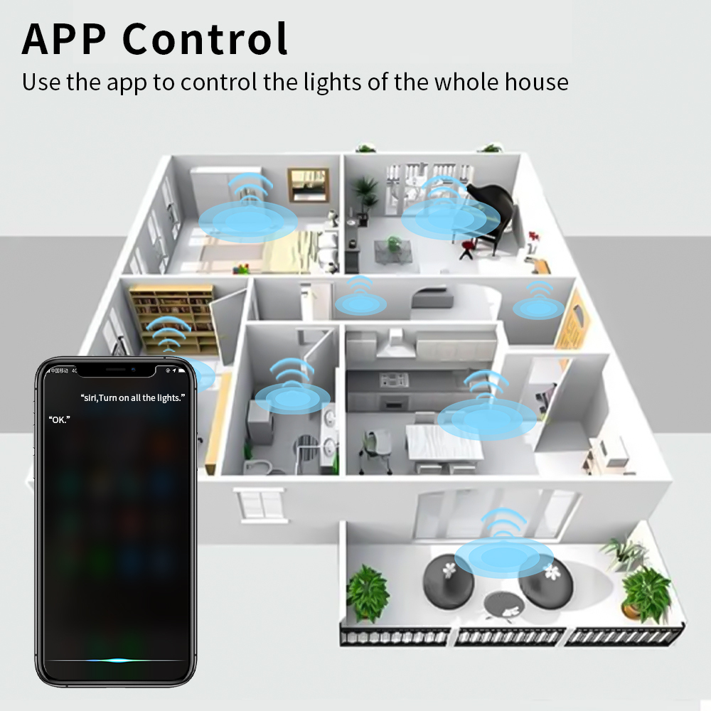 Zemismart WiFi HomeKit Smart LED Downlight 2.5 3.5 4 Inch Round Ceiling Lamp RGBCW Dimmable Spotlighting Siri Alexa Google Home