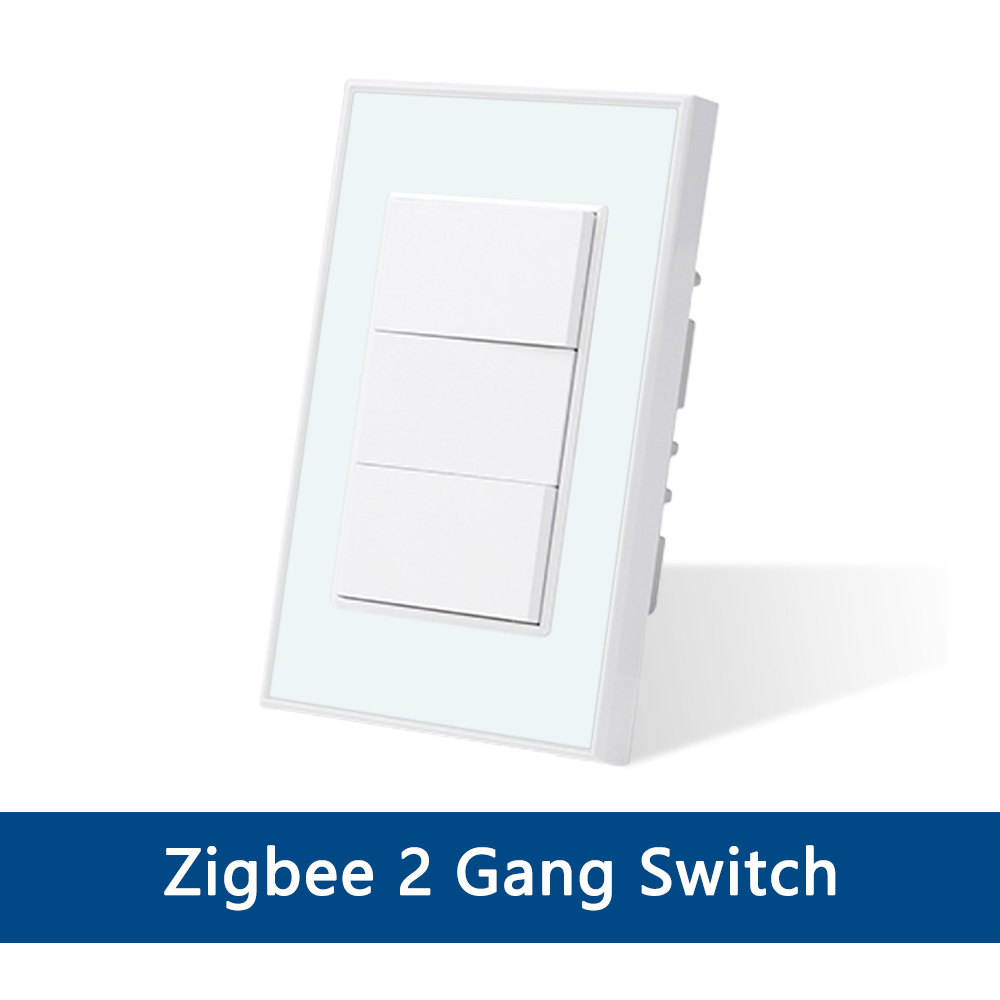 Zemismart Zigbee Push Button Switch Neutral Required works with Tuya HomeKit Siri Alexa Google Home Control Zemismart Zigbee Smart Switches