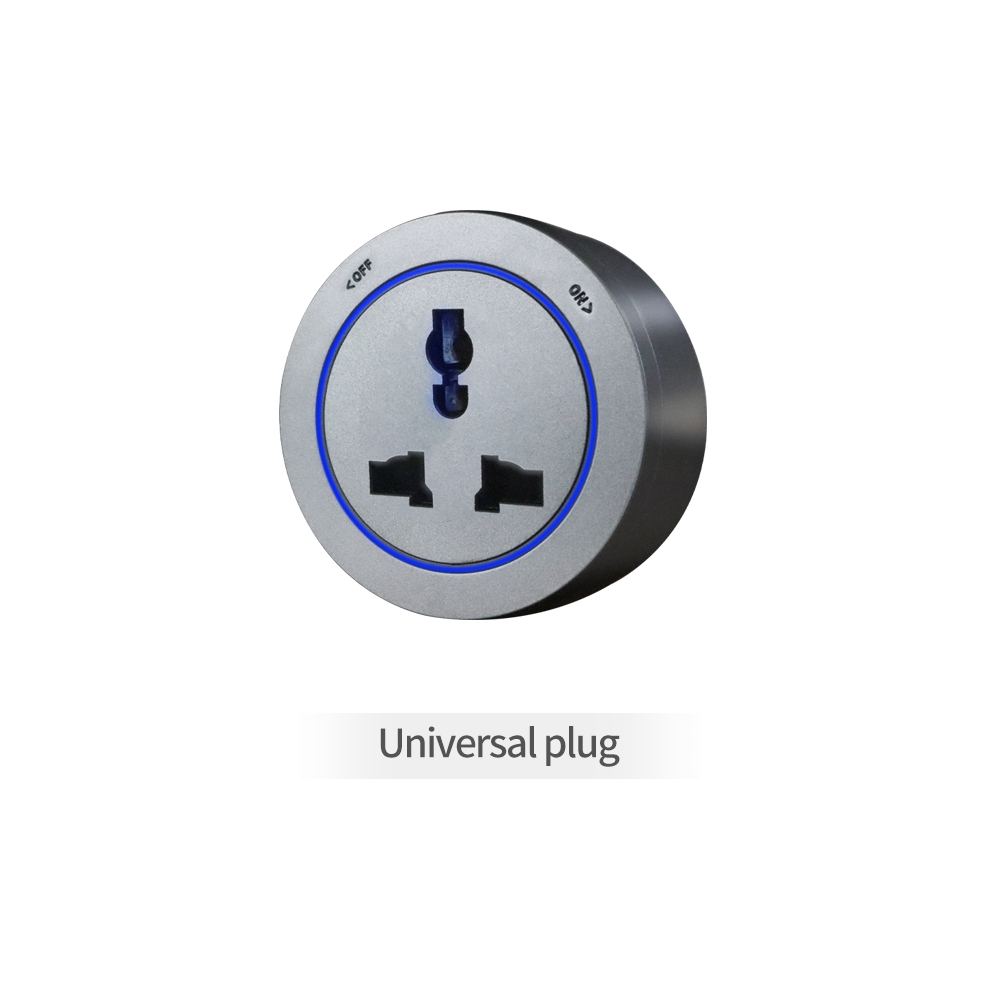 Zemismart Replaceable Wall Power Track with Moveable Sockets Home Appliances Universal Outlets Electric Plug Adapter with Type C