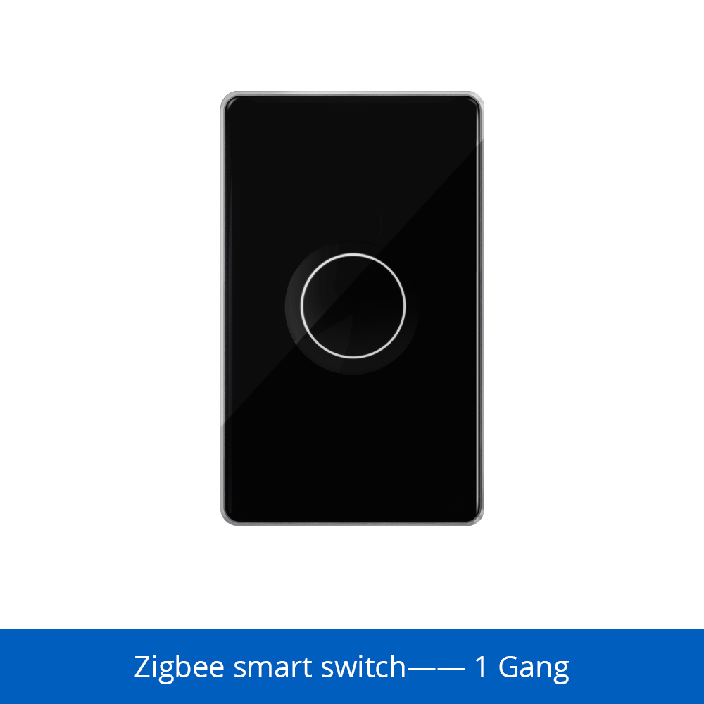 Zemismart Zigbee Smart Tempered Glass Wall Panel Light Touch Switch works with Tuya Alexa Google Home Siri Control Zemismart HomeKit Switch