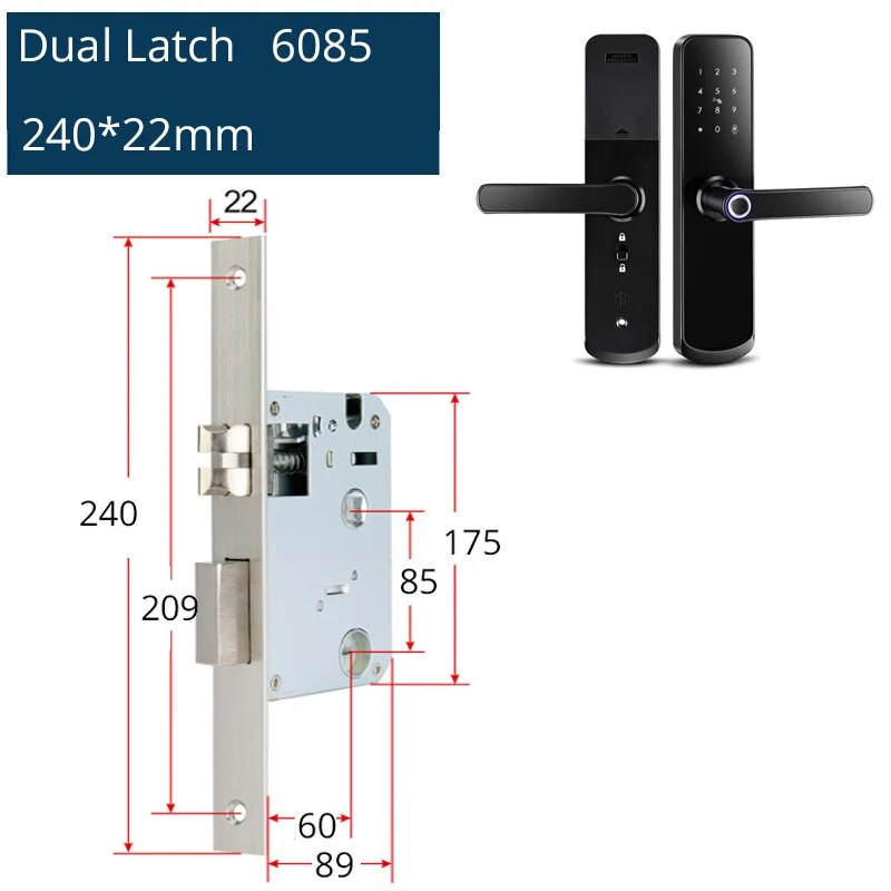 Zemismart Wifi Smart Digital Door Lock A270 Fingerprint IC Card Key Password Unlock with Doorbell Required Remote APP Unlock works with Tuya