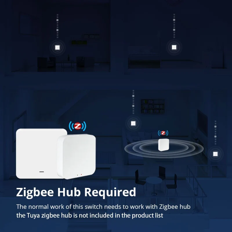 Zemismart Zigbee 30A Water Heater Boiler Switch EU with Push Button Electric Light Switch High Power works with Tuya Alexa Google Control