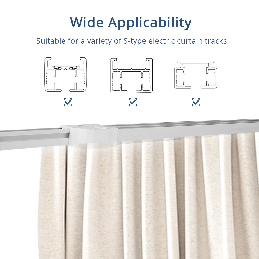 Hook of Zemismart Electric Curtain for S fold Curtains Snake Tape