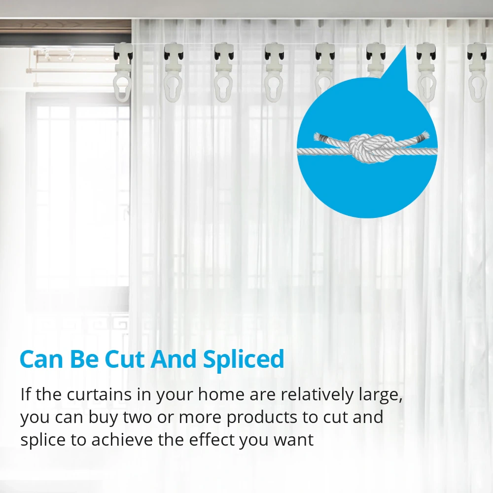 Hook of Zemismart Electric Curtain for S fold Curtains Snake Tape Curtain 6cm 8cm