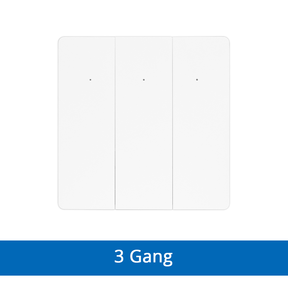 Zemismart Zigbee Light Switch No Neutral works with Tuya Alexa Google Home Smart Life APP Control Smart Wall Push Button Switch 1/2/3 Gang