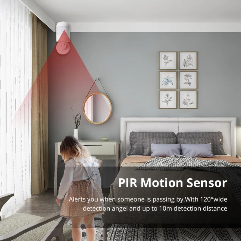 Zemismart WiFi Alarm Wireless Home Security System PIR Motion Detector Door Sensor 433Mhz Remote works with Tuya Smart Home Burglar Kits