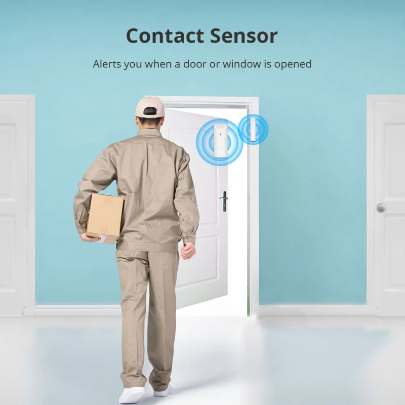 Zemismart WiFi Alarm Wireless Home Security System PIR Motion Detector Door Sensor 433Mhz Remote works with Tuya Smart Home Burglar Kits