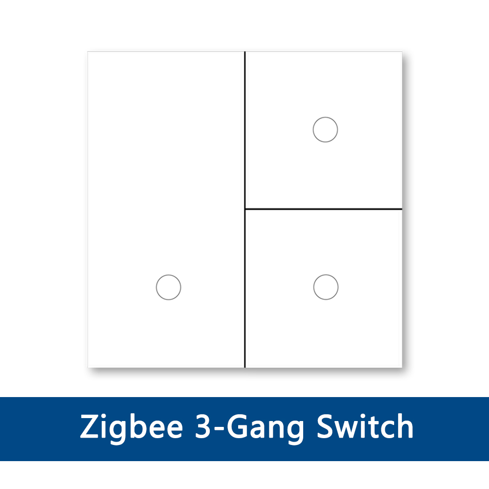Zemismart Tuya Zigbee Smart Wall Light Switch EU Push Button Interruptor 1 2 3 Gangs HomeKit Alexa Google Home Voice Control