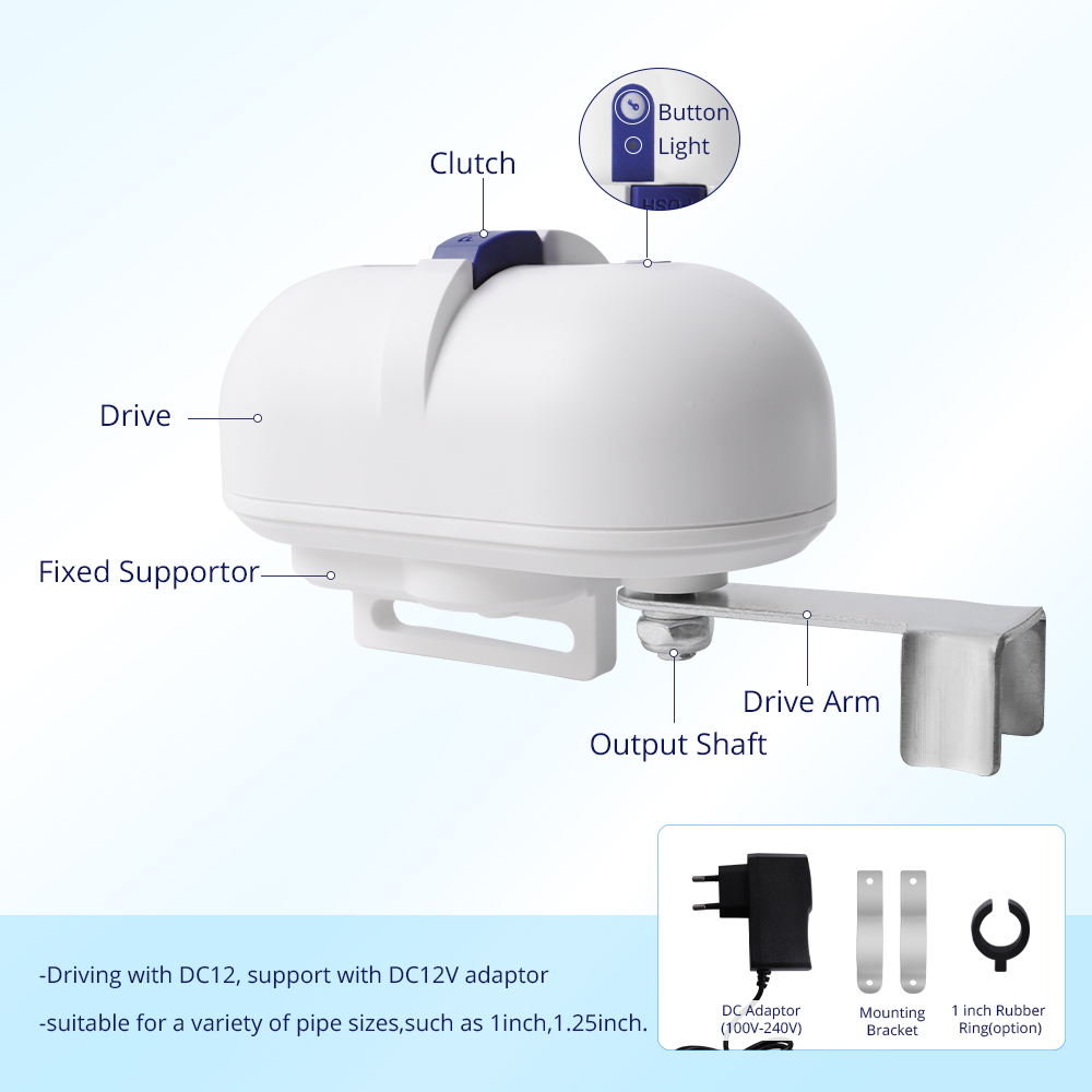 Zemismart Smart Zigbee Water Gas Pipeline Remote Valve Controller Shut Off Water Timer works with Tuya Smart Life APP Alexa Google Home Voice Control