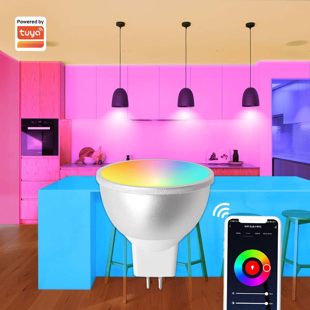 Zemismart Gu5.3 LED Bulb MR16 WiFi Alexa Google Home Assistant works with Tuya Smart Life APP Remote Control RGBCW LED Light Dimmer Lamp