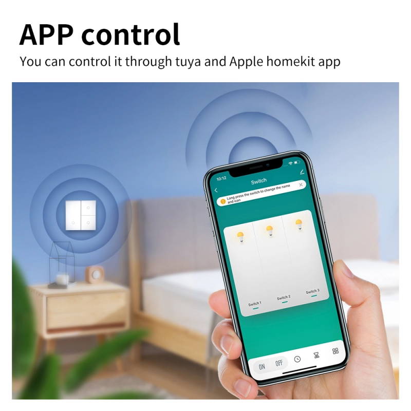 Zemismart Tuya Zigbee Smart Wall Light Switch EU Push Button Interruptor 1 2 3 Gangs HomeKit Alexa Google Home Voice Control
