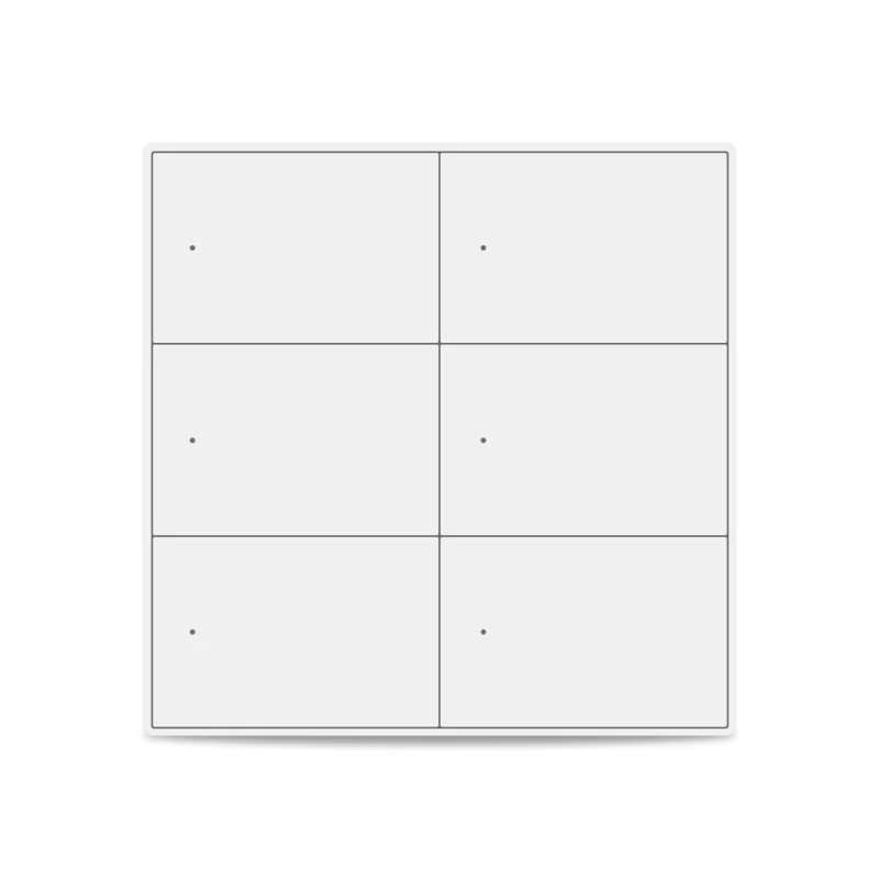 Zemismart 6 Gangs Smart Zigbee Switch 4x4 Push Button works with Tuya HomeKit Light Switch Alexa Google Home Voice Control SmartThings